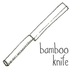 primitive bamboo knife